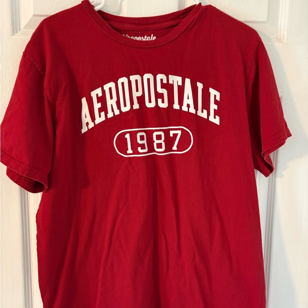 Red Aeropostale 1987 Logo Graphic Tee Large - Picture 4 of 4